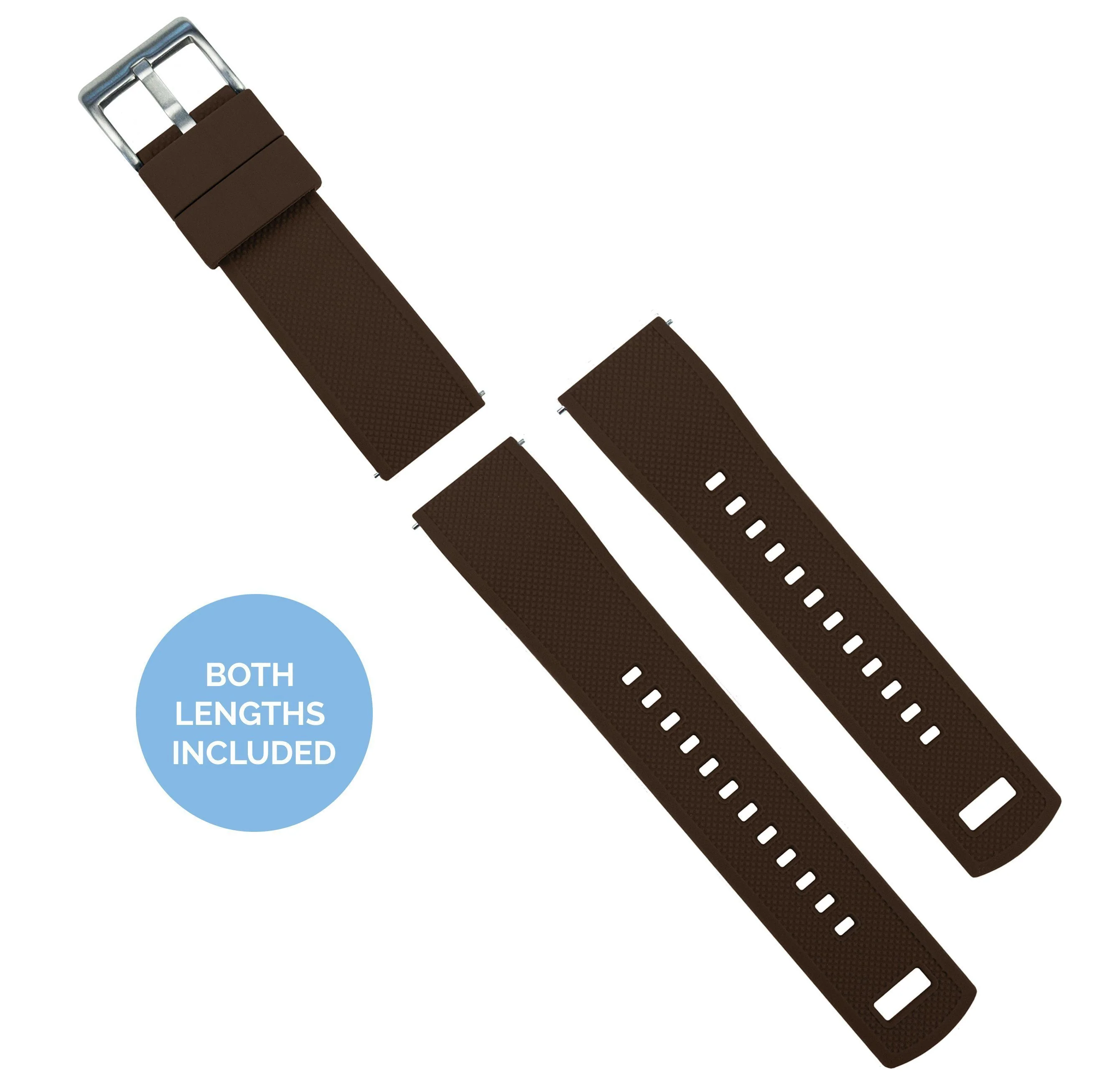 Samsung Galaxy Watch Active Elite Silicone Brown Top Khaki Bottom Watch Band - Image 4