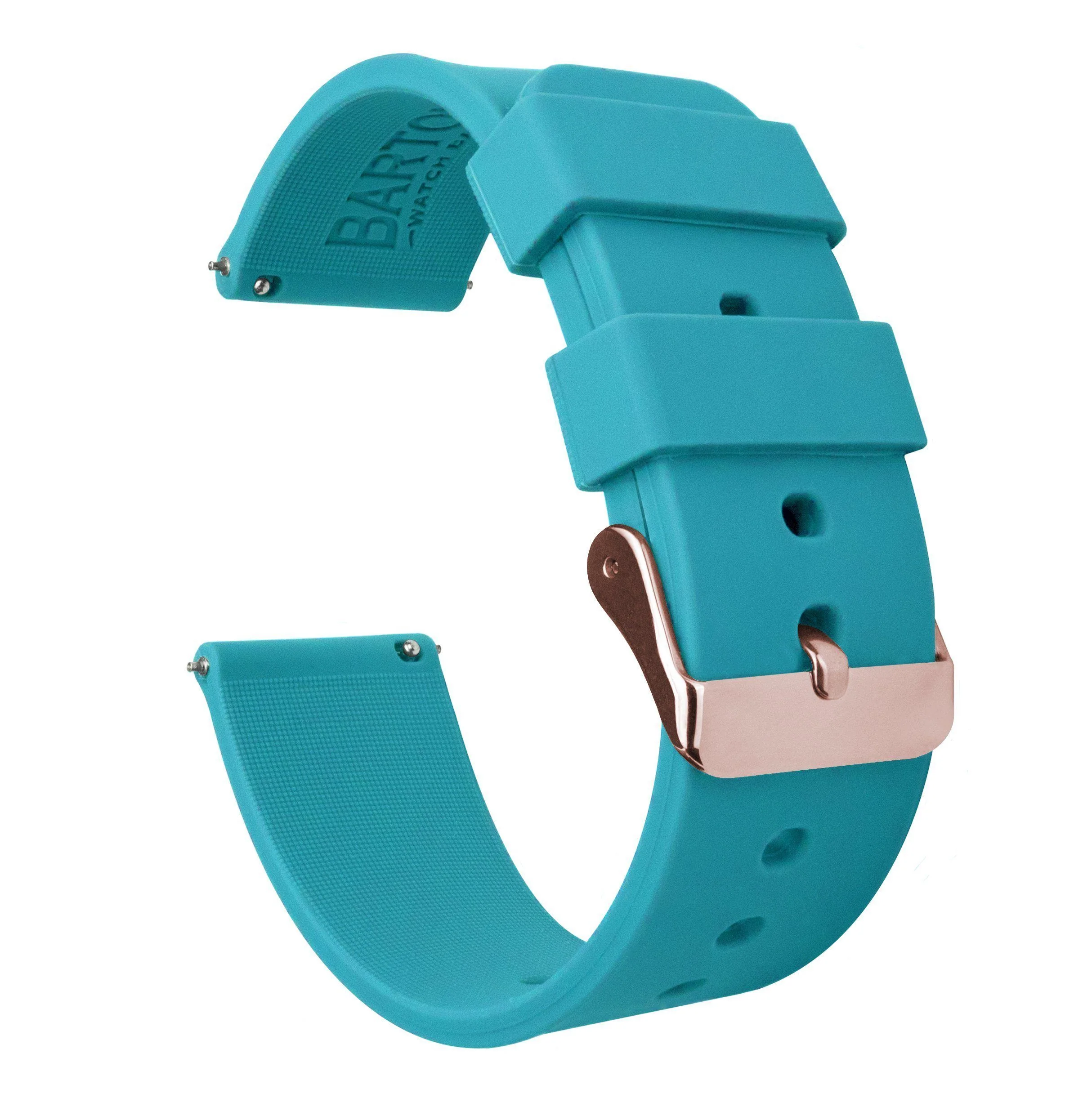 Samsung Galaxy Watch Active Silicone Aqua Blue Watch Band - Image 3