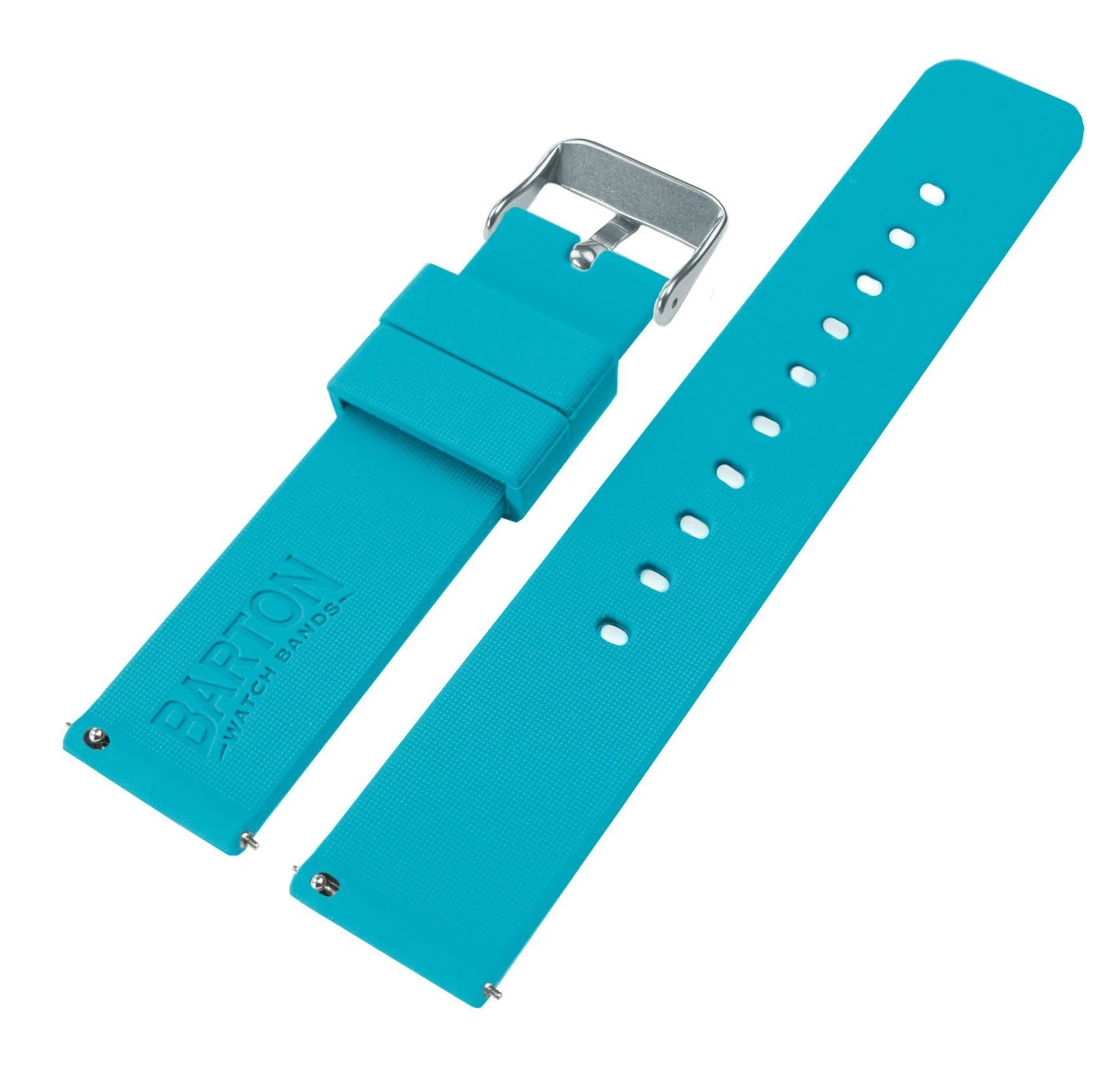 Samsung Galaxy Watch Active Silicone Aqua Blue Watch Band - Image 5