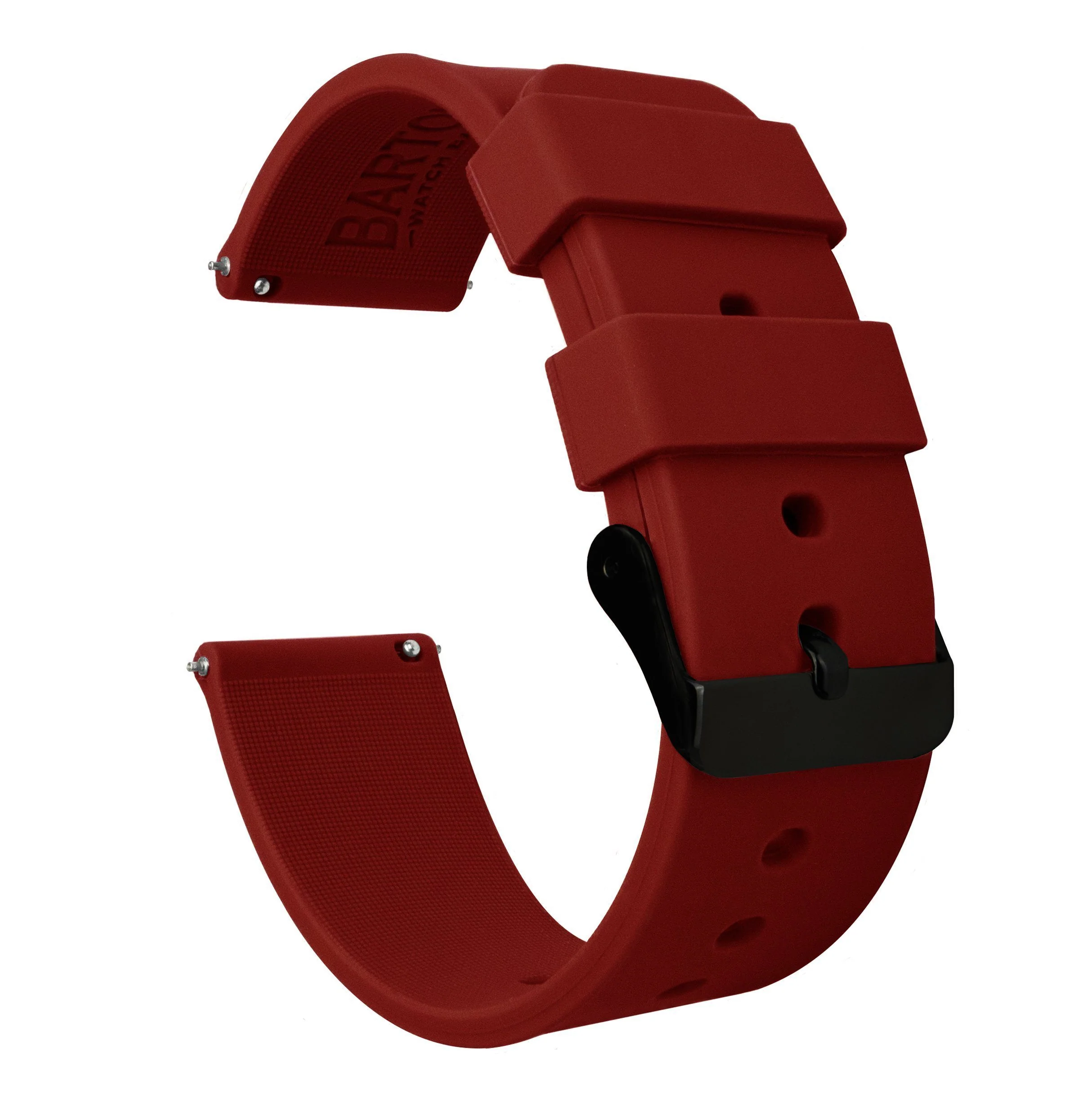 Samsung Galaxy Watch Active Silicone Crimson Red Watch Band - Image 2