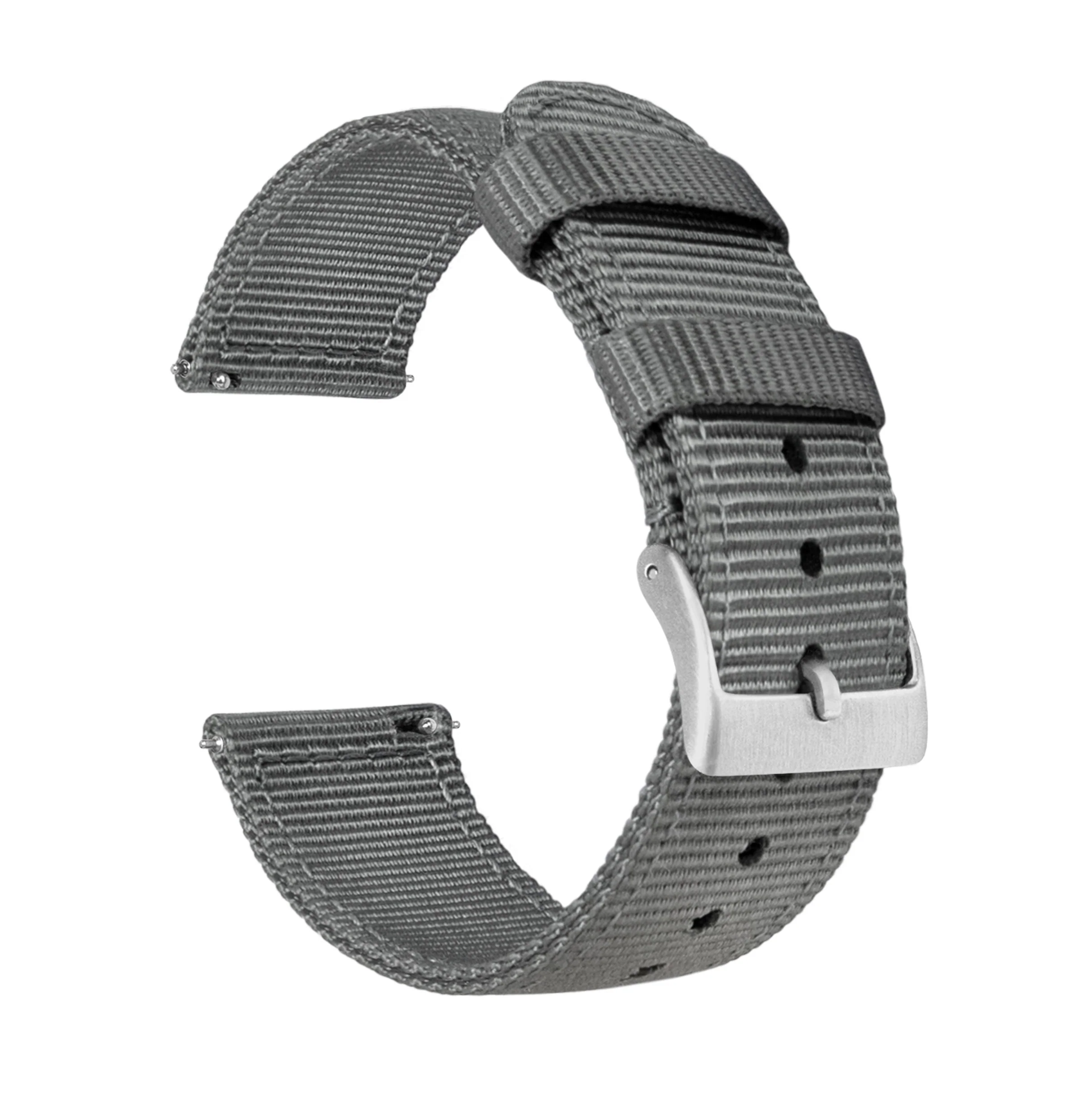 Samsung Galaxy Watch Active Two Piece NATO® style Smoke Grey Watch Band
