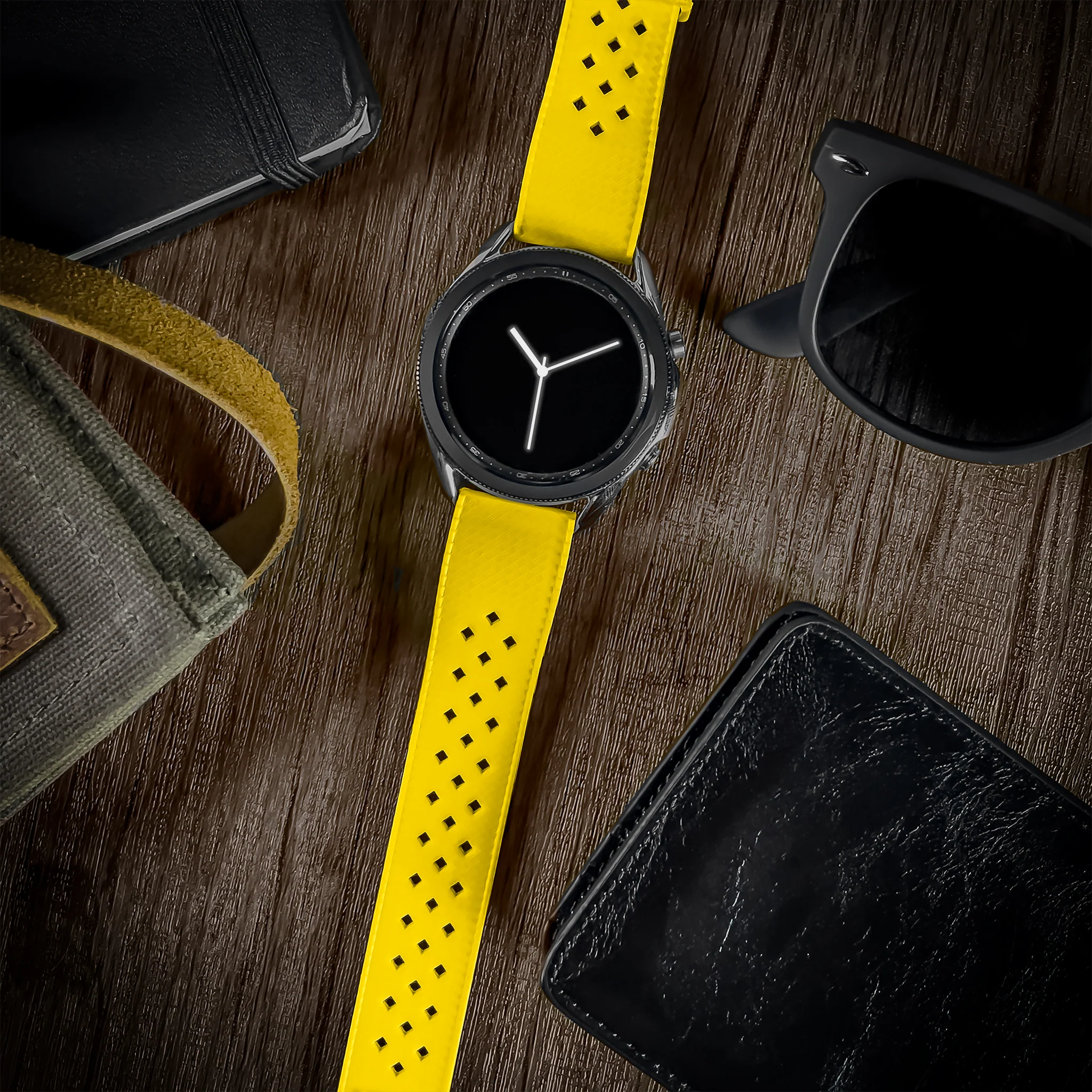 Samsung Galaxy Watch4 Tropical Style Yellow Watch Band - Image 2
