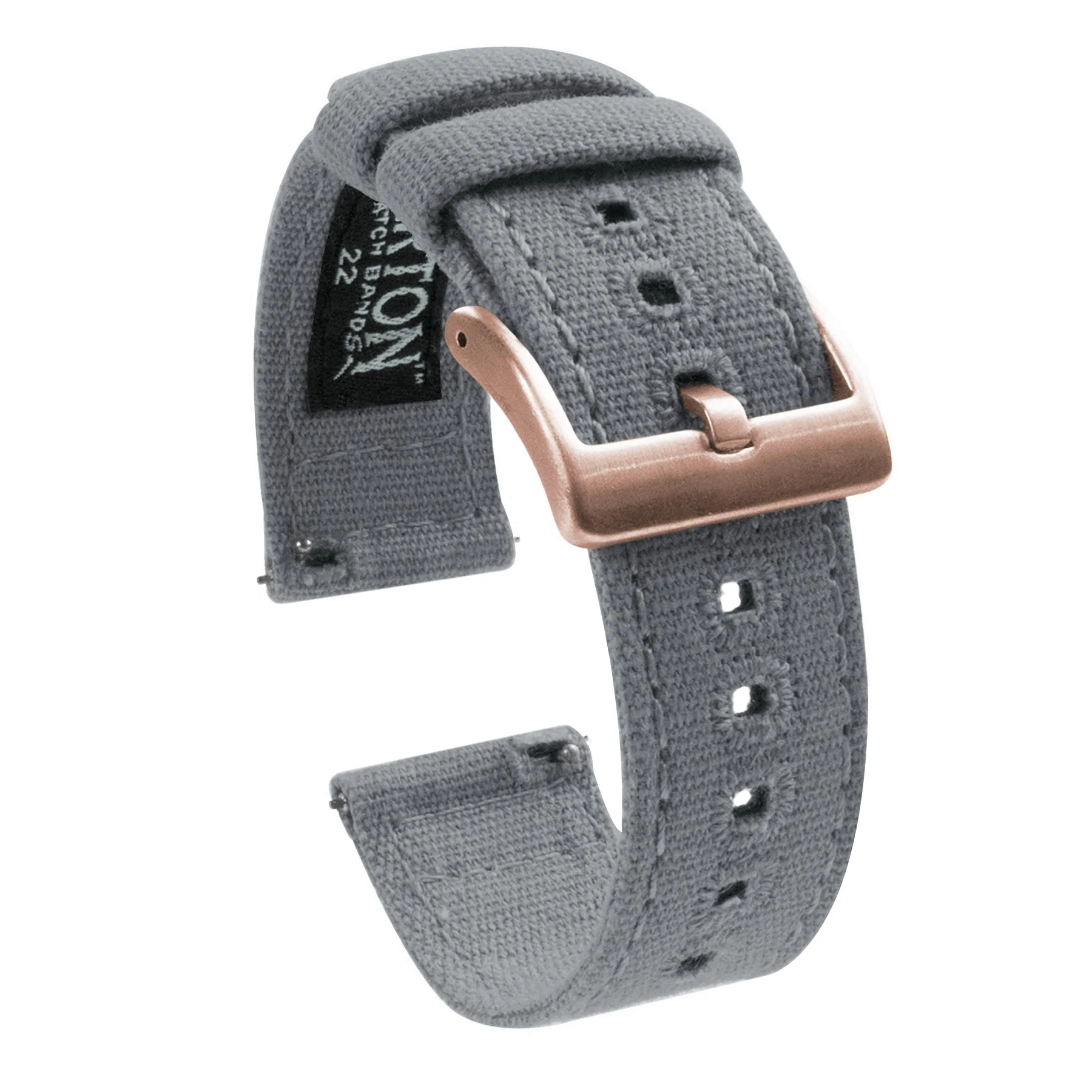 Samsung Galaxy Watch5 Cool Grey Canvas Watch Band - Image 3