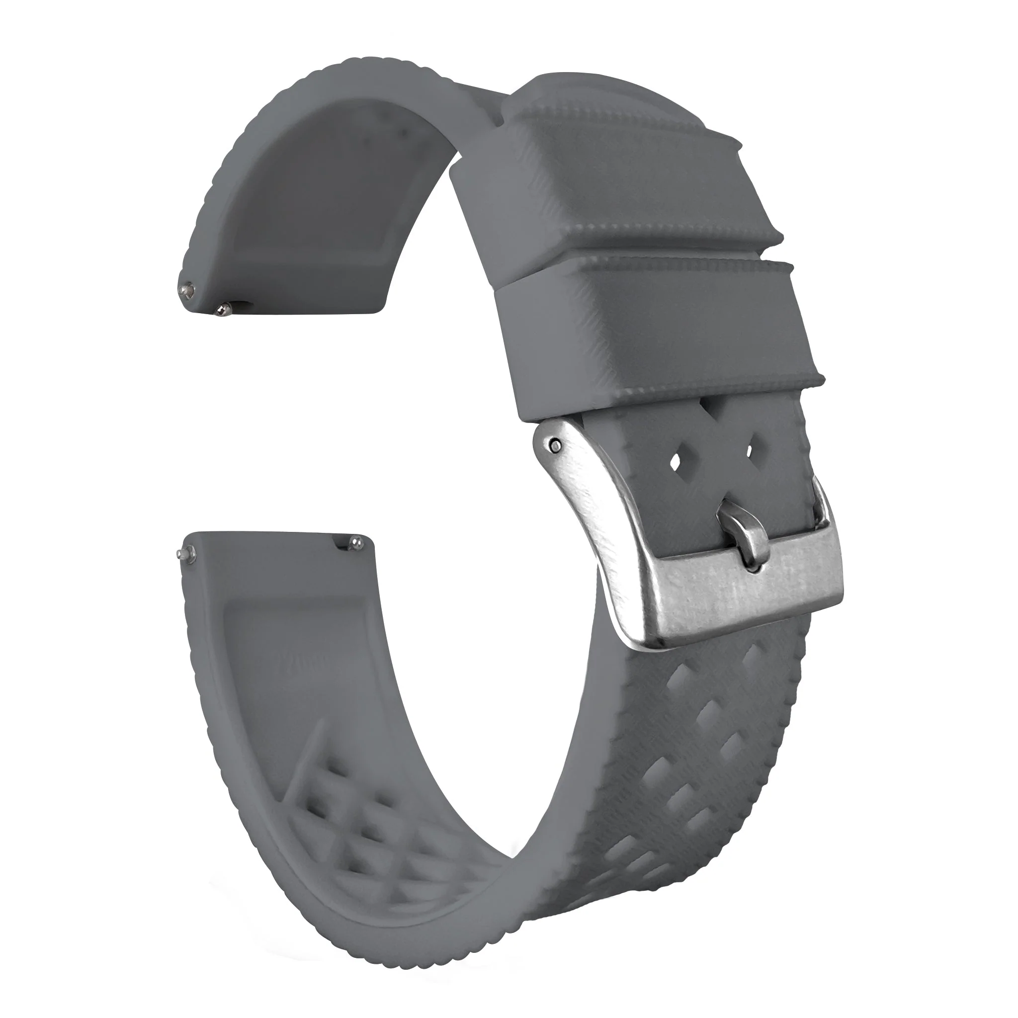 Smoke Grey Tropical Style 18mm - 24mm Watch Band