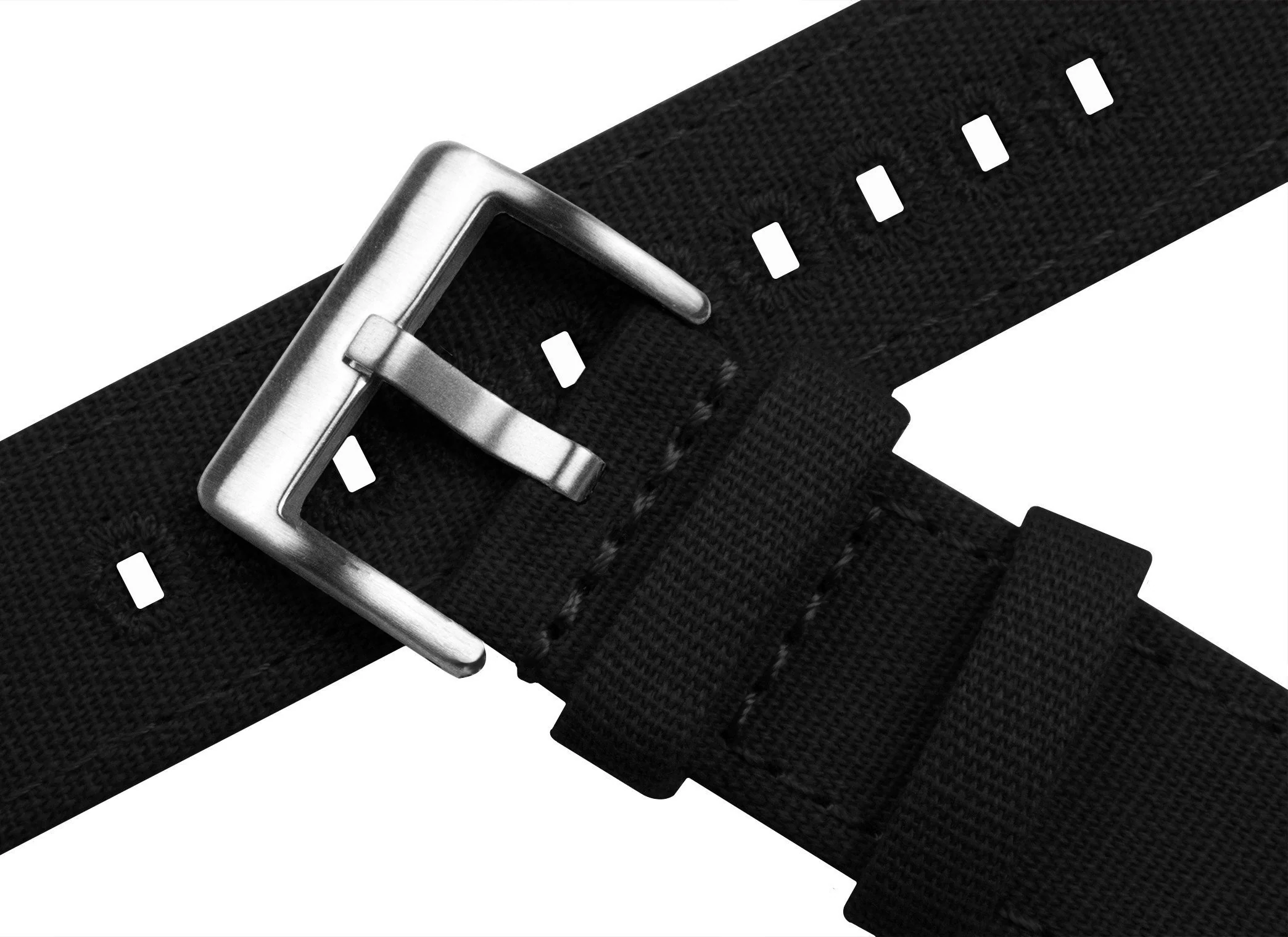 Zenwatch Zenwatch 2 Black Canvas Watch Band - Image 3
